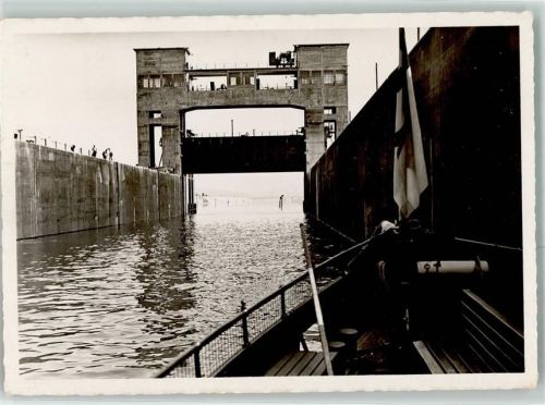 Kembs Kraftwerk grosse Schleuse Kembser Kanal