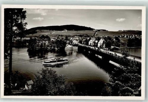 Saalburg Fahrgastschiff Brücke LKW
