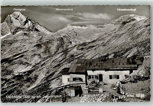 Knorrhütte am Zugspitzplatt Hüttenstempel