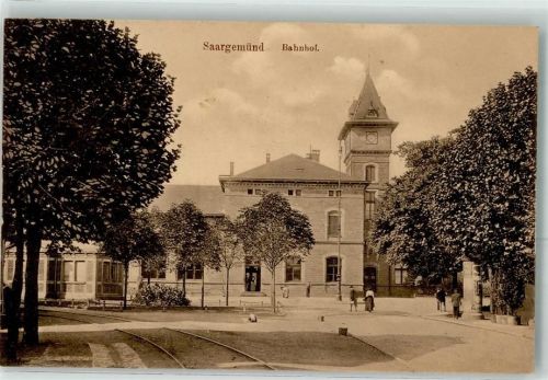 Sarreguemines 1912 Bahnhof