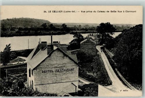 Le Cellier Hotel Restaurant Vue prise du Coteau de Belle Vue a Clermont