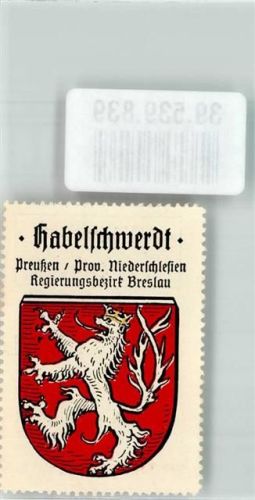 Habelschwerdt Wappen Habelschwerdt Preußen Prov. Niederschlesien