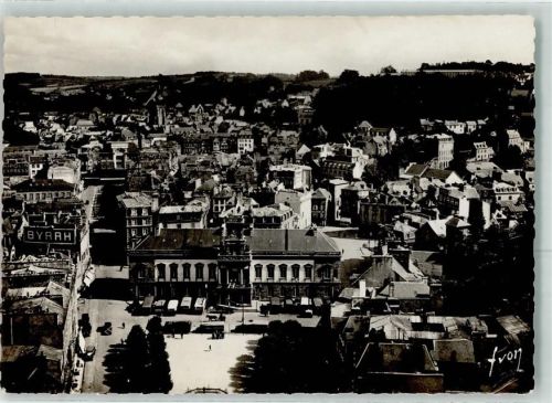 Morlaix vue prise du Viaduc la Place Thiers Oldtimer