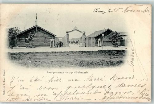 Nancy 1899 Baraquements du 9 d Infanterie Wachhäuschen