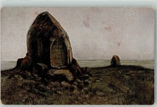 Tannenberg Ostpreußen Denkmal Gedächtnisstein Schlacht sign. F.Haß