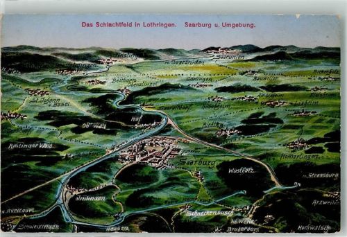 Sarrebourg Die Schlacht in Lothringen Umgebung