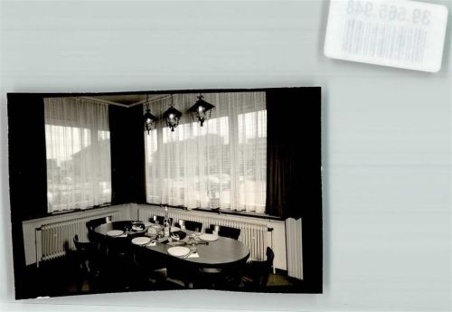 Villingen Gastraum Tisch Ort handschriftlich Foto Original aus Archiv eines Ansichtskartenverlags