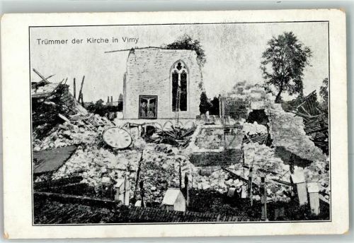 Vimy zerstörte Kirche