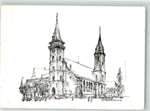 Öhringen sign. E. Piepenschneider Stiftskirche Peter und Paul