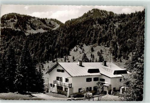 Spitzingsee Polizeiheim mit Stoltzenberg und Rotkopf