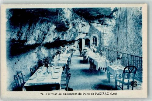 Padirac Terrasse des Gasthaus du Puits