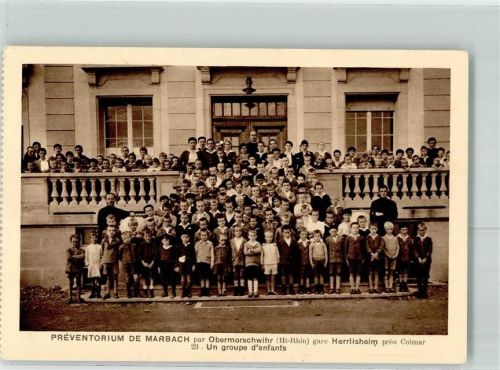 Obermorschwihr Preventorium de Marbach eine Gruppe Kinder