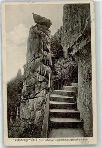 Holzhausen-Externsteine 1938 Treppenaufgang zu den Externsteinen