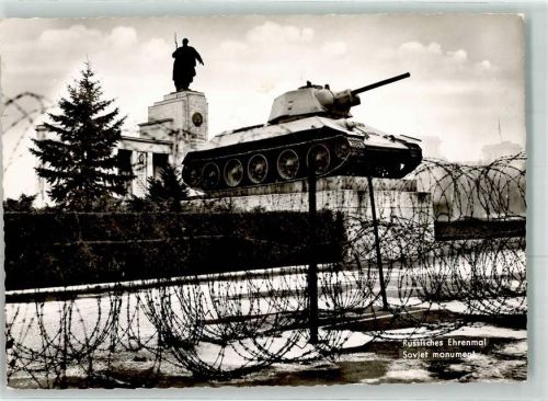 Berlin, unsortiert Russisches Ehrenmal Panzer Stempel Sektionsgrenze