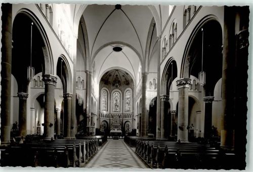 Neheim-Hüsten Foto Original aus Archiv eines Ansichtskartenverlag Inneres der Pfarrkirche Ort handschriftlich