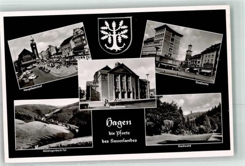 Hagen Hauptbahnhof Stadttheater Stadtwald Mäckingerbach-Tal