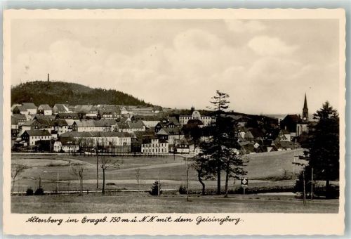 Altenberg 1942 mit dem Geisingberg Hüttenstempel