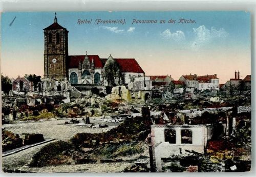Rethel Kirche zerstörte Häuser