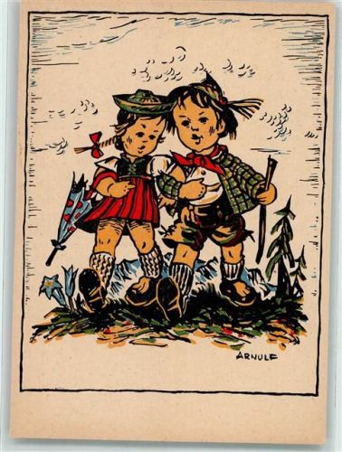 Kinder Tracht sign.Arnulf