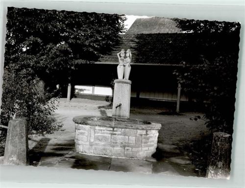Steinen Foto Original aus Archiv eines Ansichtskartenverlags Denkmal Brunnen Ort handschriftlich