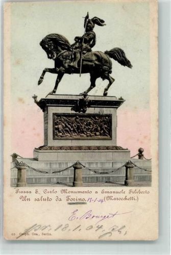 Torino 1904 Denkmal Emanuele Filiberto
