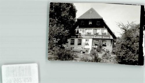 Gündelwangen Gasthaus Pension zum Lamm Foto Original aus Archiv eines Ansichtskartenverlags Ort handschriftlich