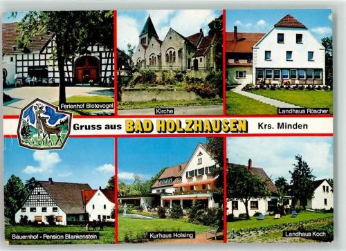 Holzhausen Ferienhof Blotevogel Kirche Landhaus Röscher Bauernhof Pension Blankenstein Kurhaus Holsing Landhaus Koch