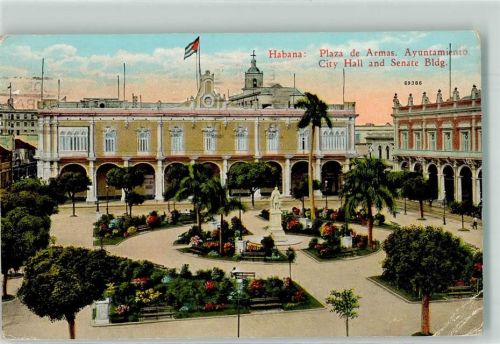 Havanna 1927 Plaza de Armas Denkmal Rathaus Senat
