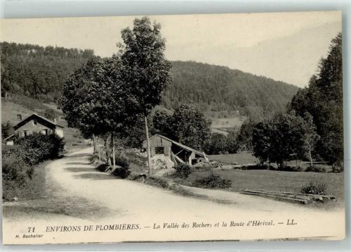 Plombieres-les-Bains la Vallee des Rochers et la Route d`Herival