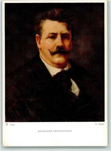 Ruggiero Leoncavallo sign. Nauer Ludwig Verlag Ackermann Nr.7118