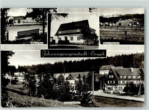 Johanngeorgenstadt Blick zur Post Blick zur Neustadt OT Steinbach