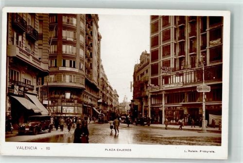 Valencia Plaza Cajeros Auto Oldtimer Handlung