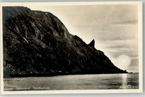 Nordkapp Nordkaphorn Mitternachtssonne