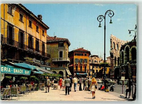 Verona Bra Platz Oldtimer Motorrad