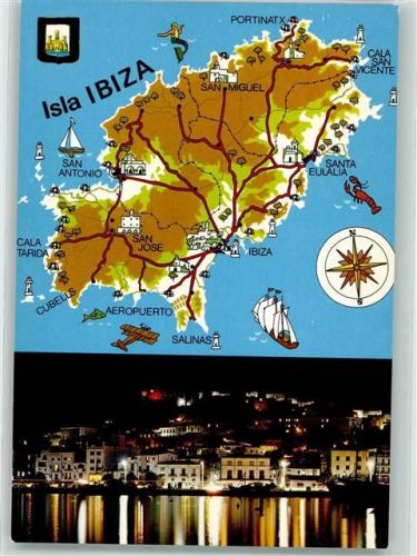 Ibiza Landkarte Isla Blanca