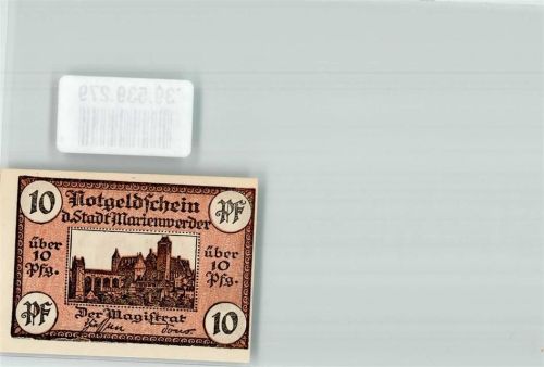 Marienwerder Notgeld 10 Pfennig