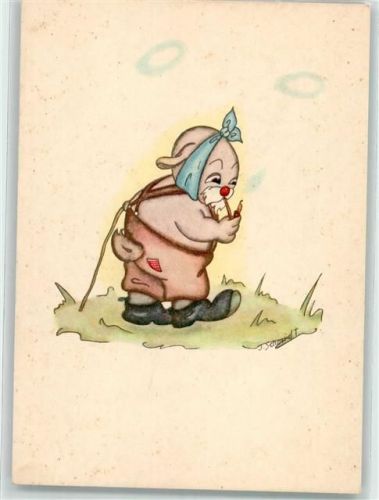 Hase Pfeife sign.Schmidt I.