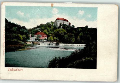 Sachsenburg Schloss Sachsenburg oberhalb der Zschopau
