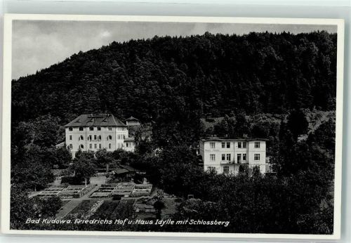 Bad Kudowa Friedrichs Hof u. Haus Idylle mit Schlossberg