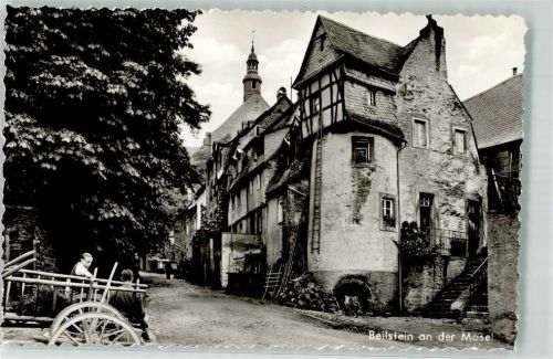 Beilstein Altstadtbebauung Leiterwagen