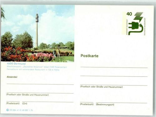 Dortmund Westfalenpark Deutsches Rosarium Fernsehturm