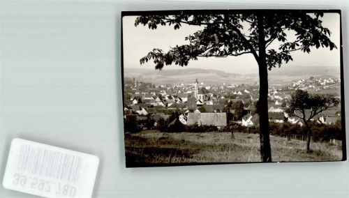 Dischingen mit Kirche St. Johannes Baptist Foto Original aus Archiv eines Ansichtskartenverlags Ort handschriftlich