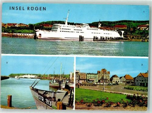 Rügen Schwedenfähre Skane Hafen Saßnitz Karl-Marx-Platz Bergen