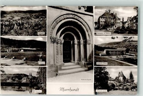 Murrhardt Freibad Feuersee Walterichs Kapelle Schule Kirche Marktplatz Rathaus