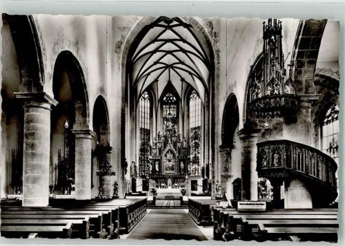 Münnerstadt Stadtpfarrkirche Innenansicht