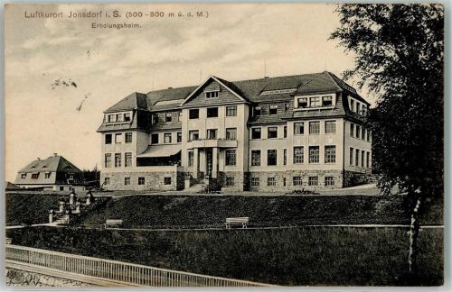Kurort Jonsdorf 1913 Erholungsheiim Bahnpost Oybin Zittau Zug Nr. 5026 1913