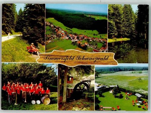 72226 W7275 Simmersfeld - Fliegeraufnahme von Simmersfeld Wassermühle Blasorchester