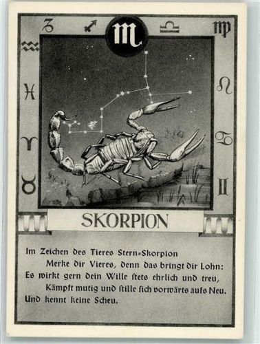 Skorpion 24. Oktober - 22. November