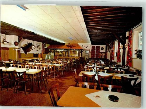 Glashütten Gasthaus Pension zum Deutschen Haus Gastraum Geweih Oberems
