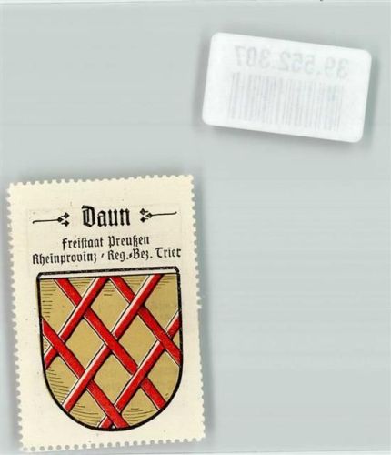 Daun Freistaat Preußen Rheinprovinz Reg. Bez. Trier